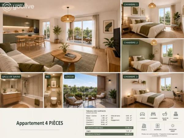 Avrillé – Appartement T4 avec terrasse