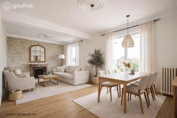 Maison en pierre rénovée à Lilia-Plouguerneau – charme, confort et authenticité