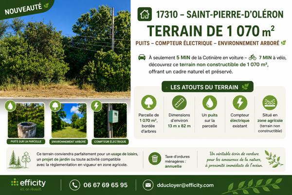 Terrain
        
        - 1070 m² Exclusivité 35 310 € *