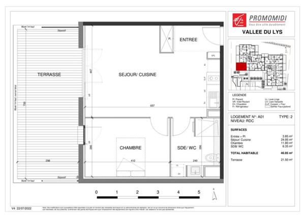 appartement à vendre 2 pièces ESCALQUENS (31)