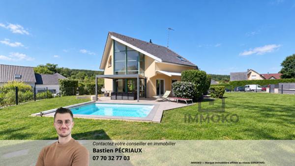 Maison familiale 155 m² – 4 chambres – Piscine – Vétrigne