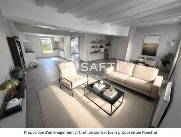 T5 rénové 98 m2 centre 4 chambres et jardin