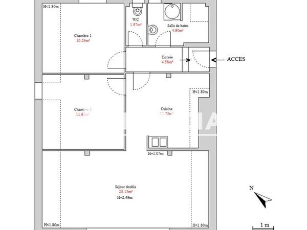 Location Appartement 3 pièces 68 m² - 53 RUE PRINCIPALE Houssen 68125