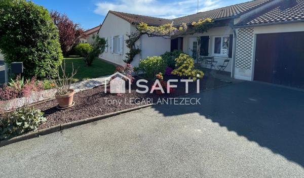 Plain-pied de 4 chambres dont une suite parentale
