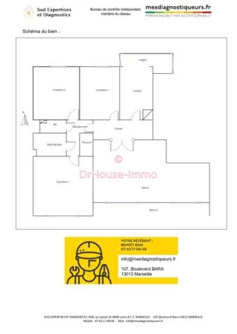 Appartement à vendre 4 pièces de 82 m²