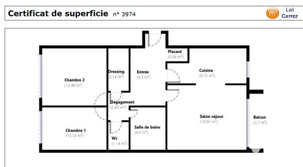 Appartement à vendre 3 pièces 72,35 m² Villejuif