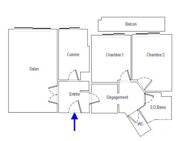 Appartement F3 à vendre  3 pièces - 64,85 m2 PARIS - 75019