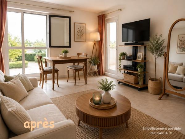 appartement T2 cave parking piscine
