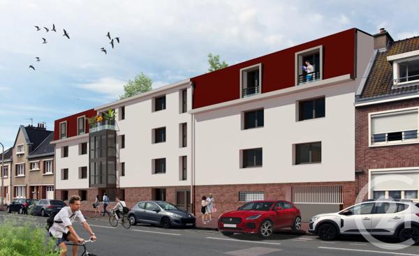 Appartement F3 à vendre  3 pièces - 59,41 m 2   CALAIS  - 62