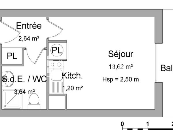 Location Studio 20.76 m² - 203 BOULEVARD HENRI MARTEL Avion 62210