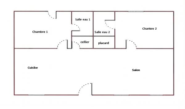 Appartement T3 de 63 m2 entièrement rénové