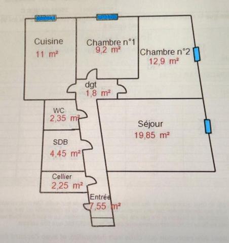 À vendre Appartement 3 pièces 71.35 m² - ÉTival-clairefontaine 88480