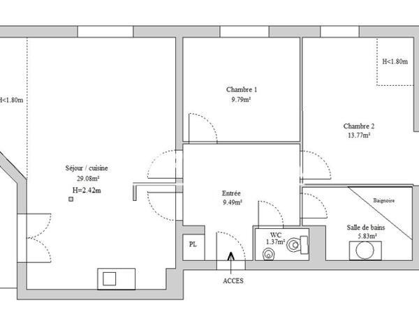Location Appartement 3 pièces 69.33 m² - 38 RUE DES CHENES Ensisheim 68190