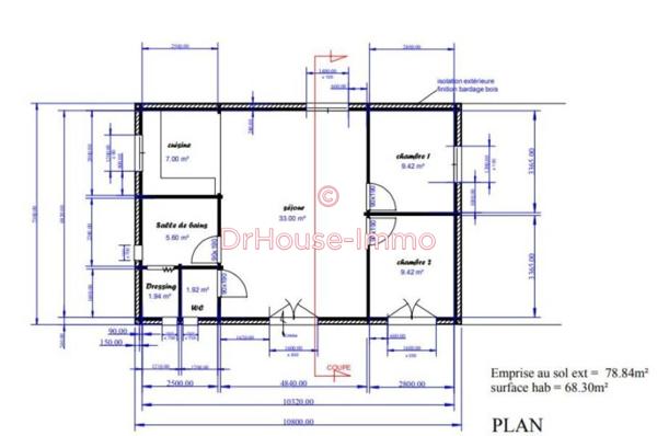 Terrain à vendre de 69 m²