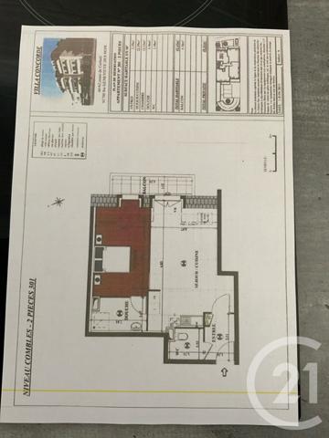 Appartement F2 à vendre  2 pièces - 49,86 m2 STE GENEVIEVE DES BOIS - 91