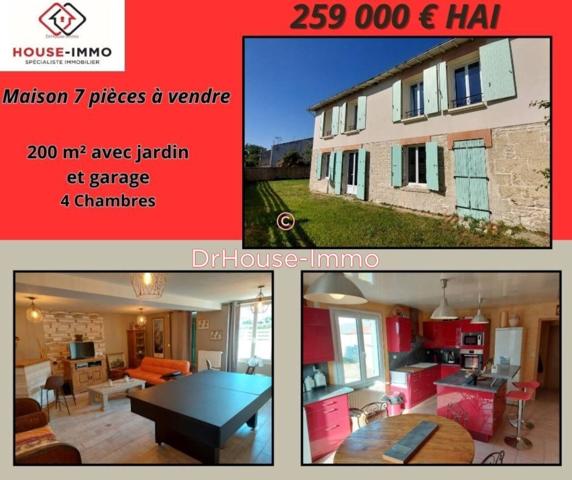 Maison à vendre 7 pièces de 200 m²