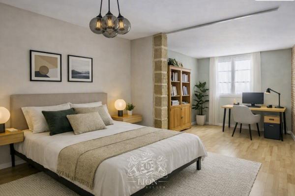Vieux Lille: duplex inversé dans un hôtel particulier