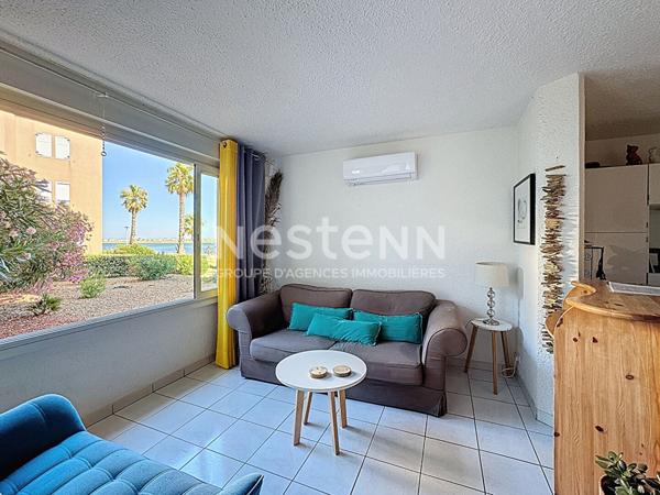 Beau rez-de-chaussée avec 2 chambres et vue port