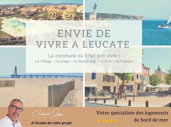 Maison de charme à Leucate Plage : 3 appartements, 50 m de la mer