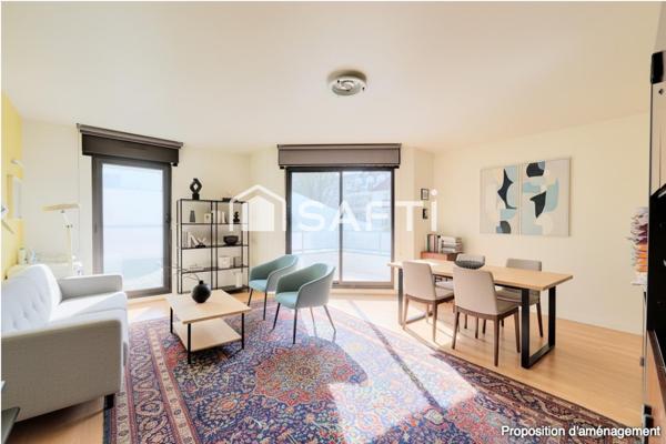 3 pièces centre-ville avec terrasse 30 m²