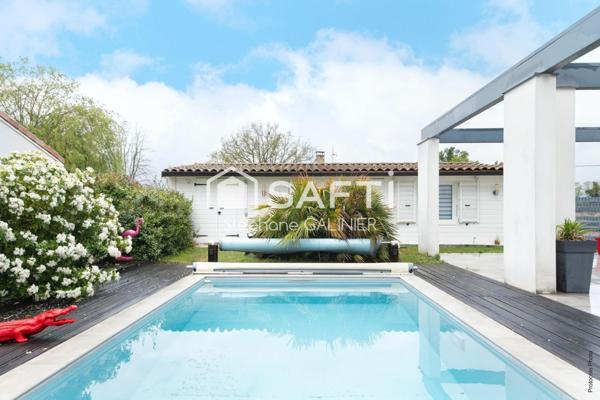 Maison contemporraine avec piscine, grand garage et dépendance à 20 min de Toulouse