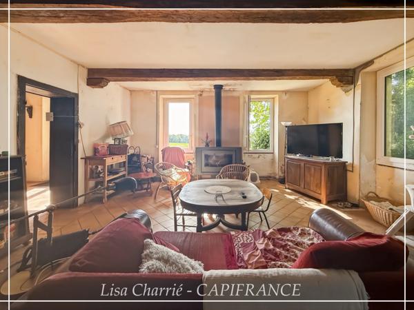Propriete à vendre 11 pièces de 406 m2 habitables au total, avec dépendance sur 5261 m2 proche de NOGARO (32)