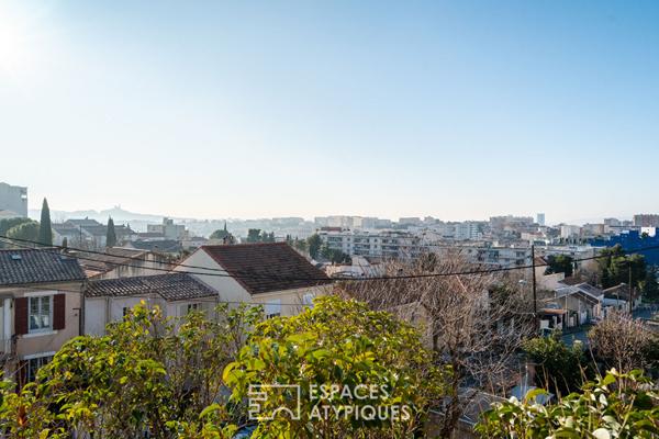 Appartement en dernier étage avec vue dégagée