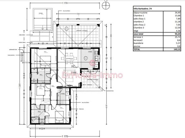 Maison à louer 4 pièces de 98 m²