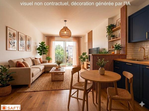 Appartement T1 lumineux, idéal pour investissement