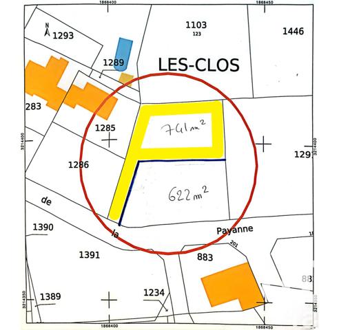 Terrain à vendre 741 m² Caromb