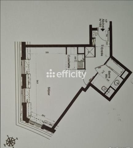 Appartement 1 pièce - 38 m² Exclusivité efficity