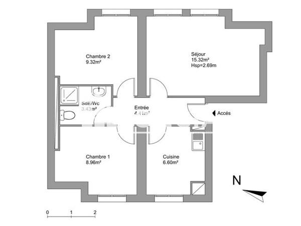 Location Appartement 3 pièces 53 m² - 5 RUE GEORGES HAMON Brest 29200