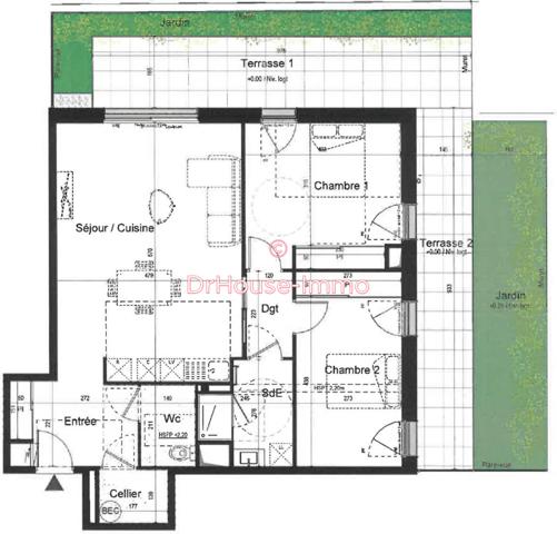 Appartement à vendre 3 pièces de 80 m²