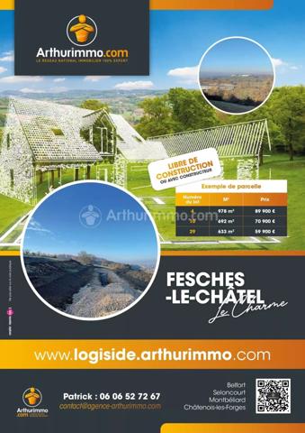 Vente Terrain 692 m2 à Fesches-le-Châtel