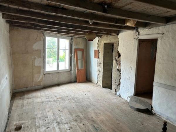 ENSEMBLE DE DEUX MAISONS DE VILLAGE A RESTAURER, COURETTE, GARAGE et JARDIN 785 m²