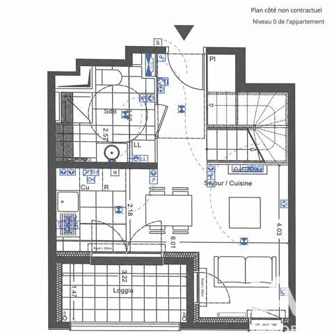 Appartement à vendre 3 pièces 64,59 m² Romainville
