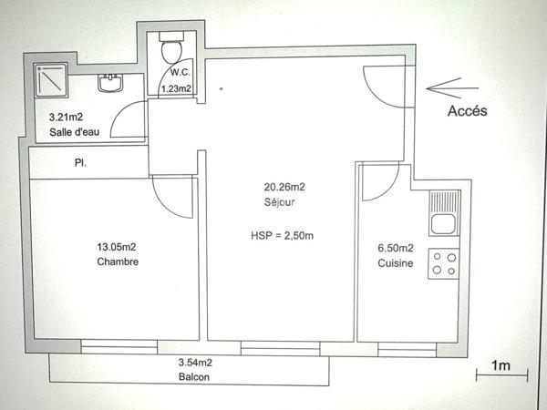 Cagnes -sur- Mer, 2 pièces à quelques minutes de la gare.