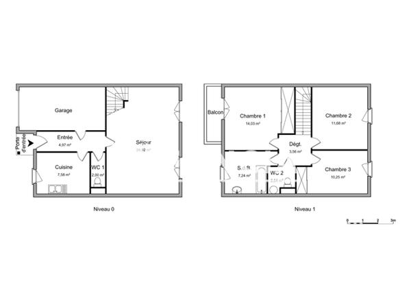 Location Maison 4 pièces 88.77 m² - 45 RUE FIRMIN SOULIE Corbarieu 82370