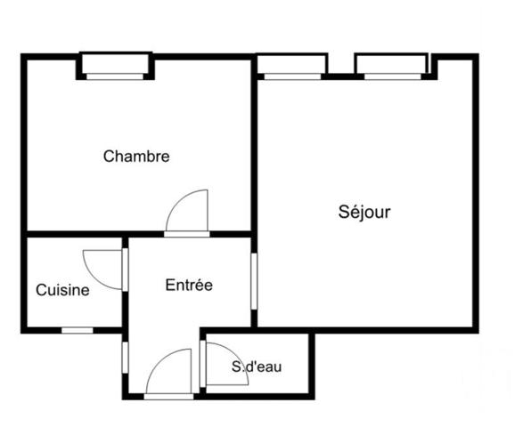 Appartement F2 à vendre  2 pièces - 31,39 m2 PARIS - 75019