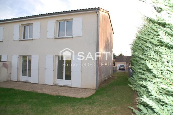 Buxerolles, maison 93 m2, 3 chambres, garage, jardin, stationnements.