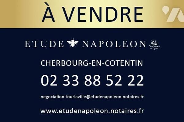 TOURLAVILLE - MAISON de 95m² habitables avec cour et jardin. bien placée pour toute commodité