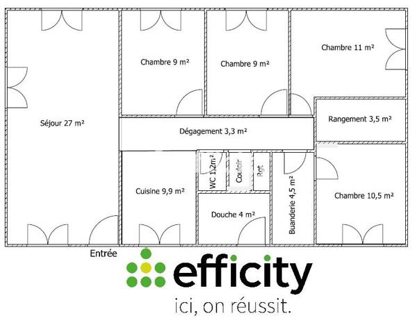 Maison 5 pièces - 95 m²