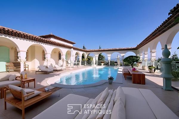 Villa esprit hacienda : volumes d’exception et vue mer panoramique