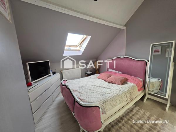 Maison mitoyenne 4 chambres et jardin