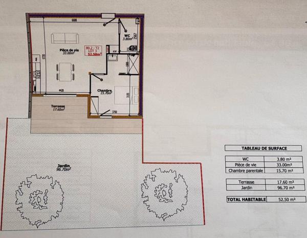 RARE - APPARTEMENT DE STANDING DANS RESIDENCE NEUVE A 5 MN A PIEDS DU LAC ET CENTRE VILLE