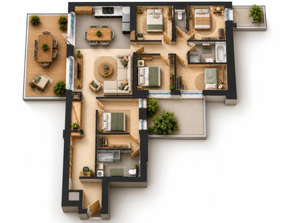 Appartement à vendre 6 pièces 155,54 m² Fontainebleau