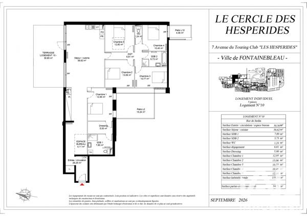 Appartement à vendre 6 pièces 155,54 m² Fontainebleau