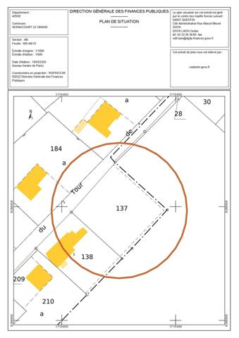Terrain viabilisé à la campagne à 20 minutes de St Quentin
