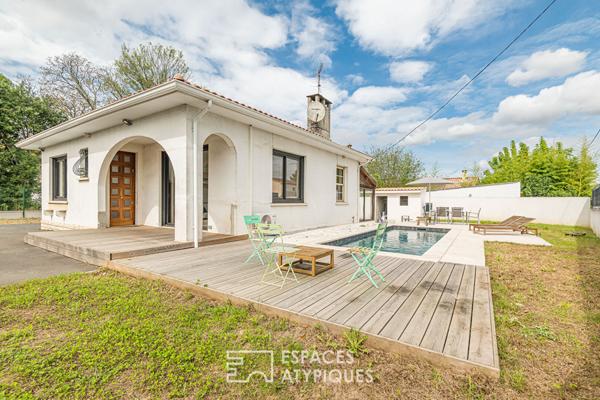Maison esprit néo basque avec piscine et studio indépendant