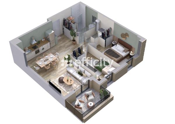 Appartement 2 pièces - 46 m²